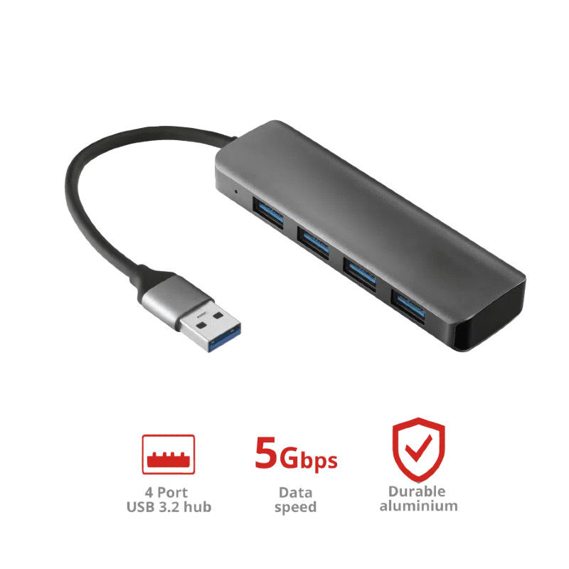 アダプタ USB A USB C USB A 3.0x4 ハブ デスクトップ設定 簡単なデータ転送