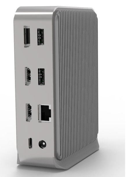 14ポートUSB-Cドッキングステーション 65w クロムブック 認定 トリプル4Kモニター 3.5mm オーディオジャック ラップトップ用