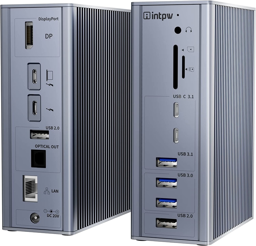16イン1USBC Thunderbolt 3 ドッキングステーション Macbook PC ラップトップ