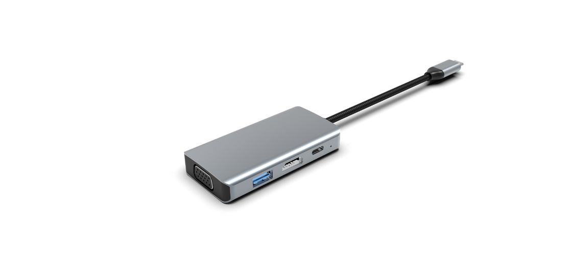 オールインワンHDD 4イン1USB C 4イン1マルチポートアダプターハブ拡張ラップトップドッキングステーションタイプCからHDMIUSB3.0PD