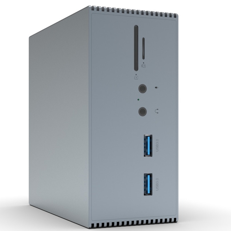 12-in-1 グレー アルミラム USB C ドッキング ステーション Windows MacOS And Linux - 4K 60Hz ディスプレイ解像度