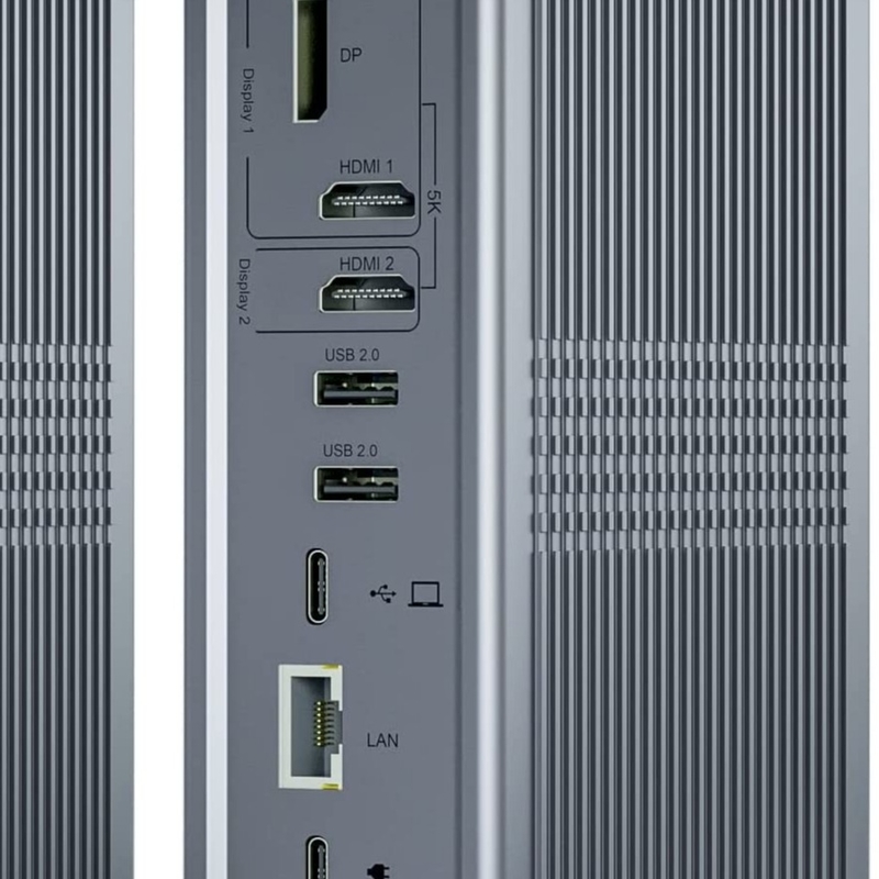 18 イン 1 雷電 USB C ドッキング ステーション マルチ USB ハブ ディスプレイリンク 4K HDMI