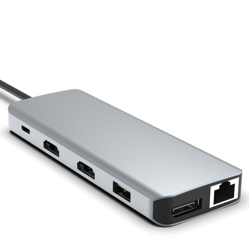 4K HDMI 100W PD USB 3.0 SD/TF カードリーダー付きのMacBook Pro用の11イン1 USB-C ハブ
