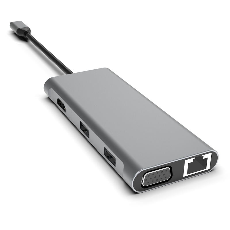 12 in 1 USB C ハブ トリプルディスプレイドッキングステーション デュアルHDMI VGA USB C& A データポートドック