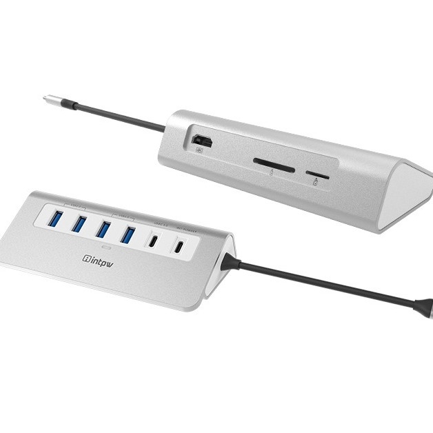 9 IN 1 USB C HUB ドッキング ステーション USB 3.0 HDMI カードリーダー付き ラップトップ PC パソコン用