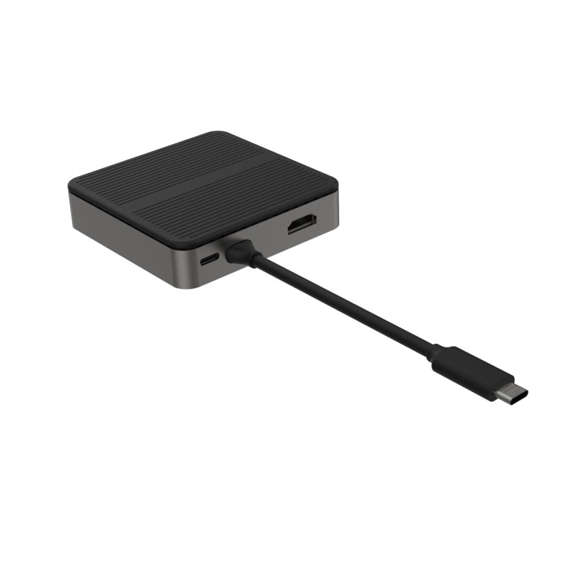 Square 6 In 1 デュアルHD 4K Type C ドック RJ45 PD 100W SD TF 3xUSB 3.0 ドッキング Hdmi ハブ Usb C A