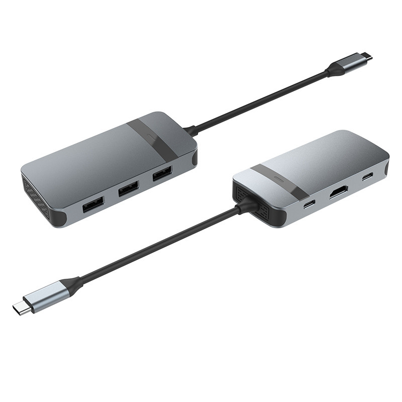 Hdmi アダプター イーサネット USB C グレー USB A ハブ USB C 5Gbps データ転送速度