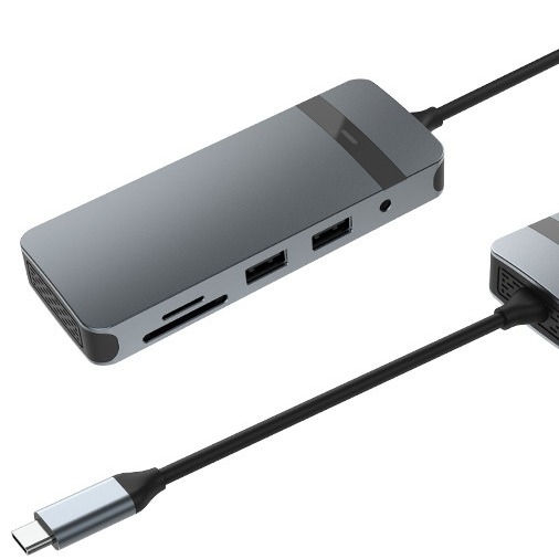 8 in 1 ドッキングステーション USB C ハブ 4K HDMI RJ45 を搭載したプラグ&プレイ