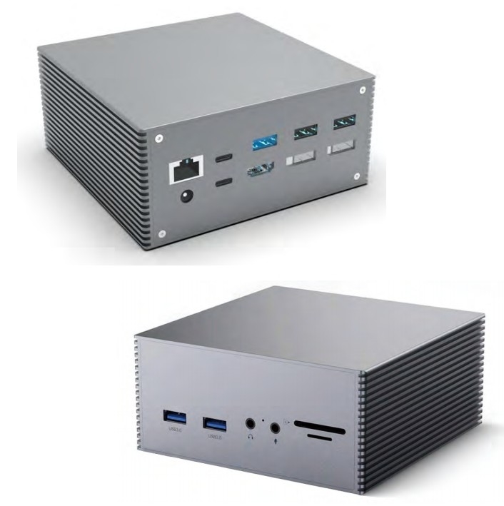 16 イン 1 雷 4 ドッキングステーション 3 モニター Mac USB 3.0 ユニバーサル ノートPC DP USB C DC電源付き
