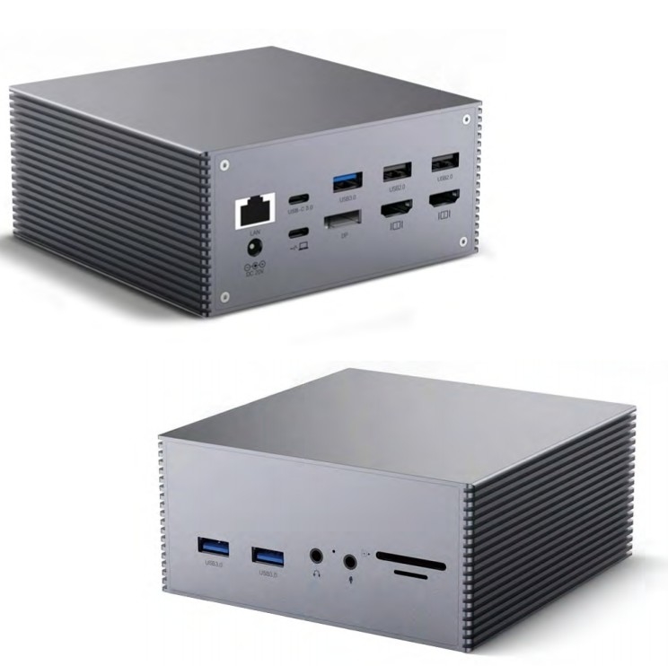 16 イン 1 デスクトップ PC USB C ドッキング ステーション ユニバーサル Windows MacOS 3.5mm オーディオ ジャック