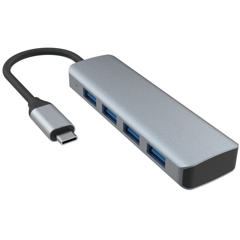 USB C から 4 ポート USB 3.0 ハブ 拡張ドック USB Type-C から 4 USB 3.0 HUB アルミ合金 5G 送信