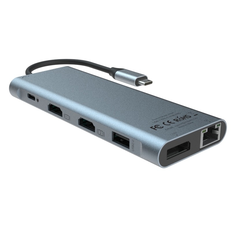 6 イン 1 USB C ハブ Type C アダプター 4K HDMI 60hz マルチポートカードリーダー USB3.0 TF PD SD Reader