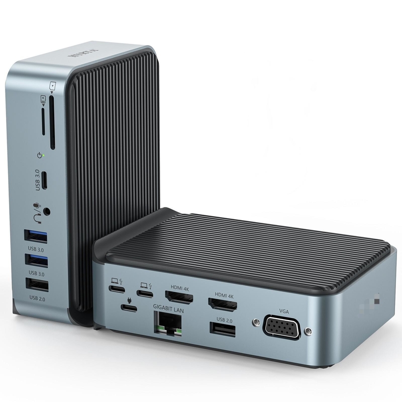 Gigabit Ethernet Usb C型ドッキングステーション 充電ハブ HDMI 4K 解像度 Macbook 用