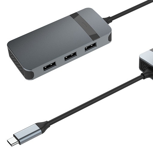 4 IN 1HDMI USB UP Usb C アダプタ ラップトップの電源強化オーディオ接続