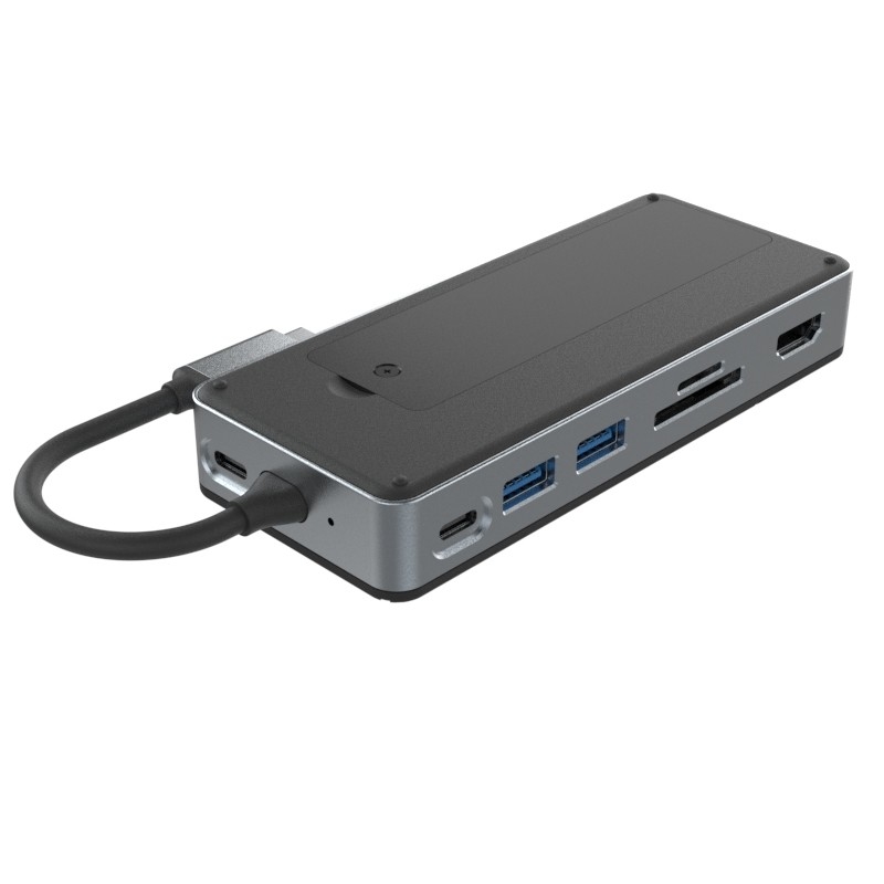 10Gbps USB C ハブ M.2 SSD 10イン 1 USB-C ドッキング ステーション Macbook ノートパソコン