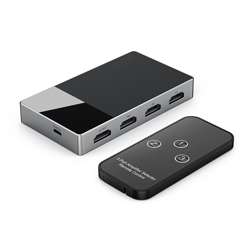 3 In 1 Out Hdmi スイッチ アルミ HDMI スプリッタ リモート付き HDMI スイッチ 4K 3D HD モニターをサポート
