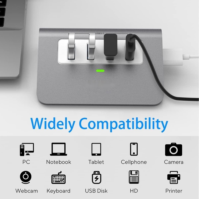 10 ポート USB C ハブ ポータブル USB C ハブタイプ C から 4 USB A ポート PC タブレット