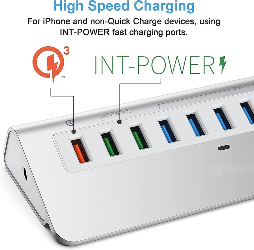 10/5Gbps までのデータ転送速度 CE認証のUSB-C接続ハブ