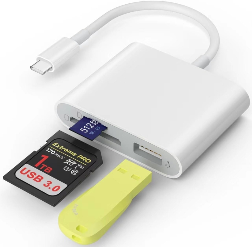 カードリーダー Usb 3.0 高速からSD マイクロSDカードアダプター メモリーカードリーダー iPhone 15