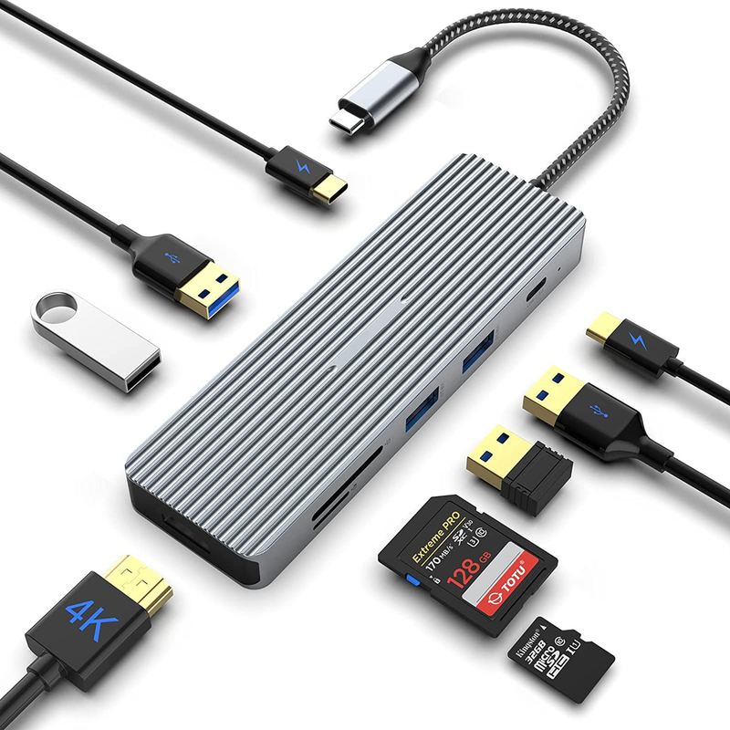 USB-C ハブドッキングステーション Hdmi デュアルモニター アダプタ ラップトップドッキングステーション