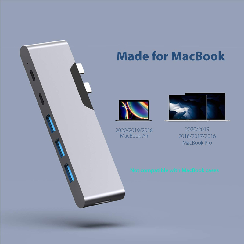 8 イン 1 ドック ステーション デュアル USB C パワー アダプター ハブ カードリーダー プロ パッド 変換 USB ハブ Mac 用