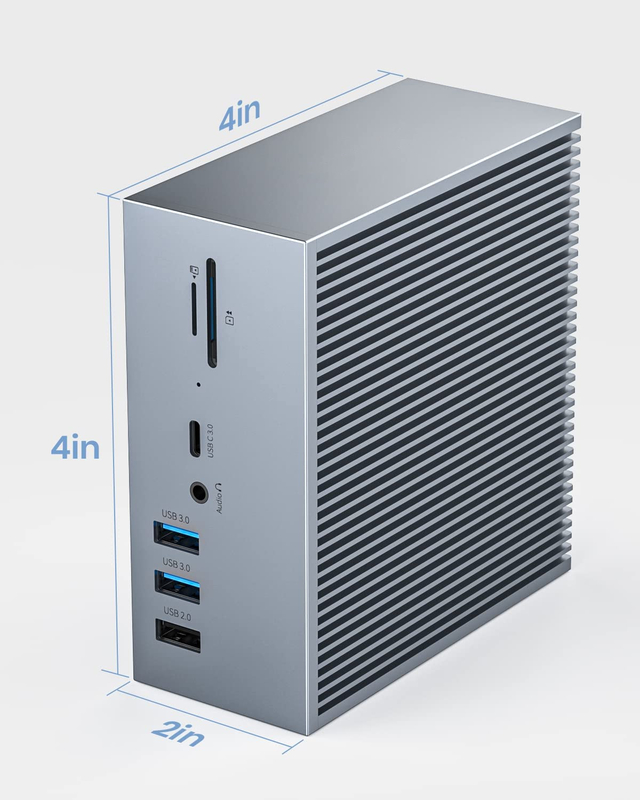 16 イン 2 USB C デュアルモニター 雷 3 ドック HDMI ラップトップ ハブ USB アダプター