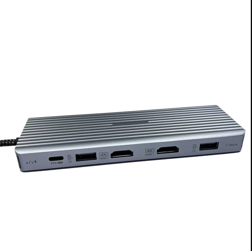 13 イン 1 USB C ハブ ドッキング ステーション ダブル ディスプレイ オーディオ付き トリプル ディスプレイ
