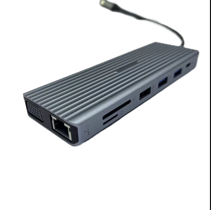 13 イン 1 USB C ハブ ドッキング ステーション ダブル ディスプレイ オーディオ付き トリプル ディスプレイ