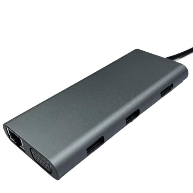 便利な銀色USB Cドッキングステーション,ディスプレイリンクICとUSB 3.0ポート