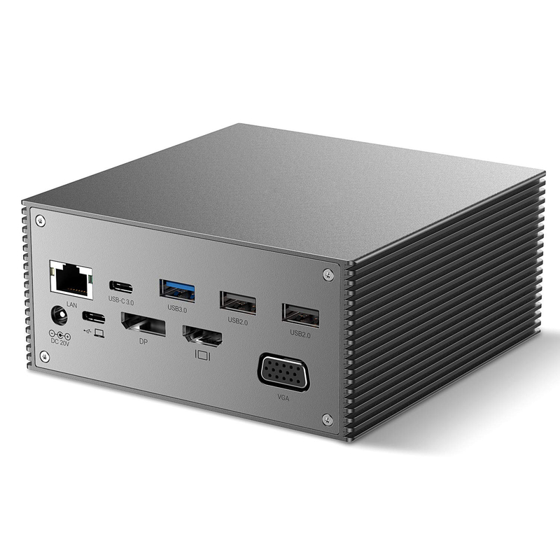 Thunderbolt 4k モニター Thunderbolt USB-C デュアルHD 4K ドッキングステーション 16-イン-1 ハブ アダプター MST Macbook & デスクトップ