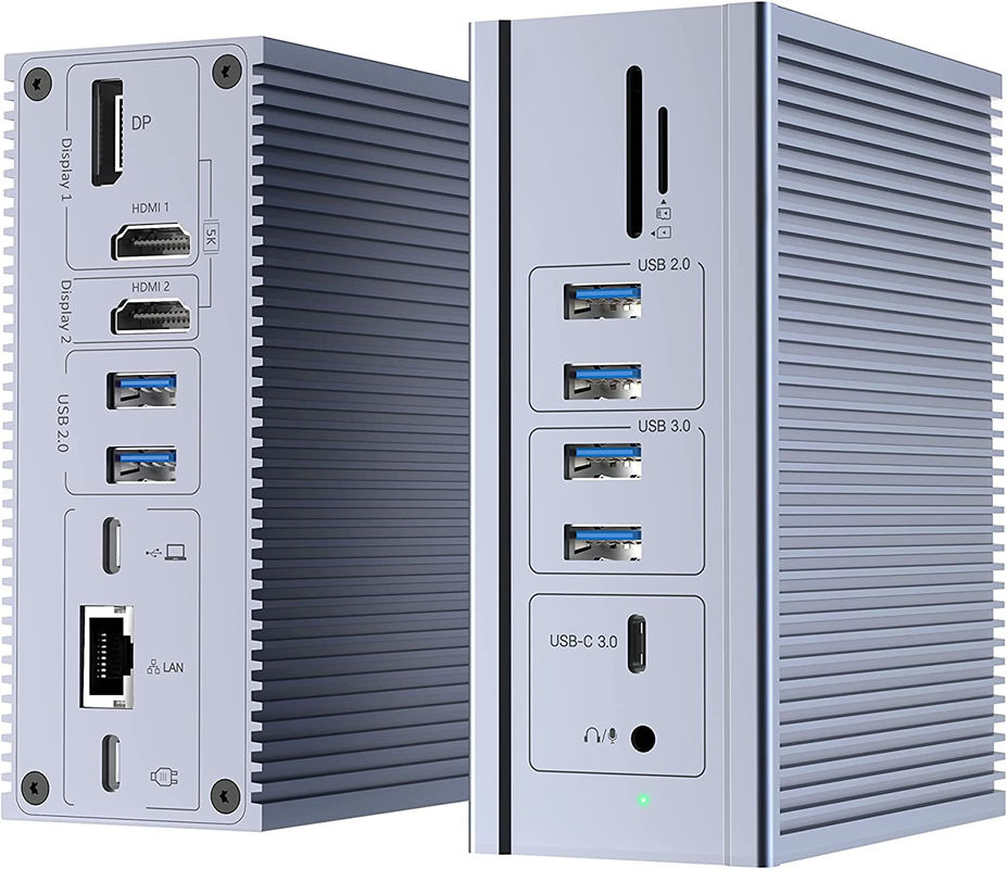 ラップトップドッキングステーション Usb C 双HD 4K 16イン 1 ドッキングステーション MST サポート