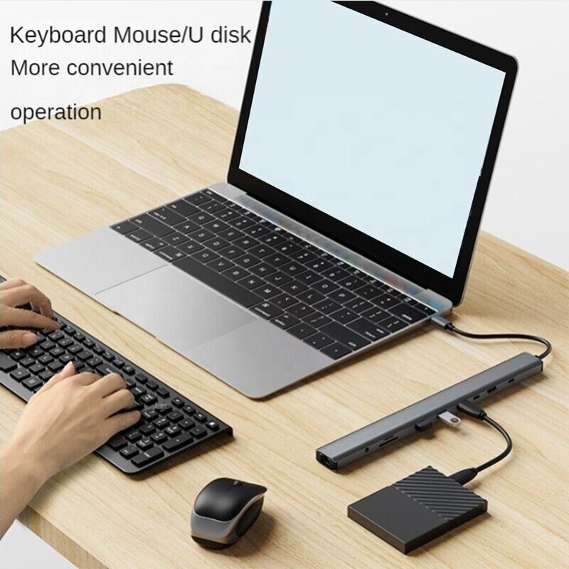 USB 3.1 インターフェース タイプ 10 イン 1 タイプ C ハブ 高速データ転送と充電