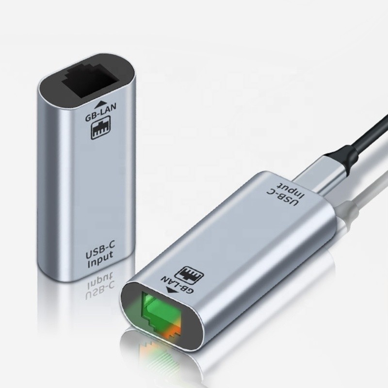 USB C 女性からイーサネットポート アダプター 10/100/1000 Mbps 速度 急速なネットワーク接続