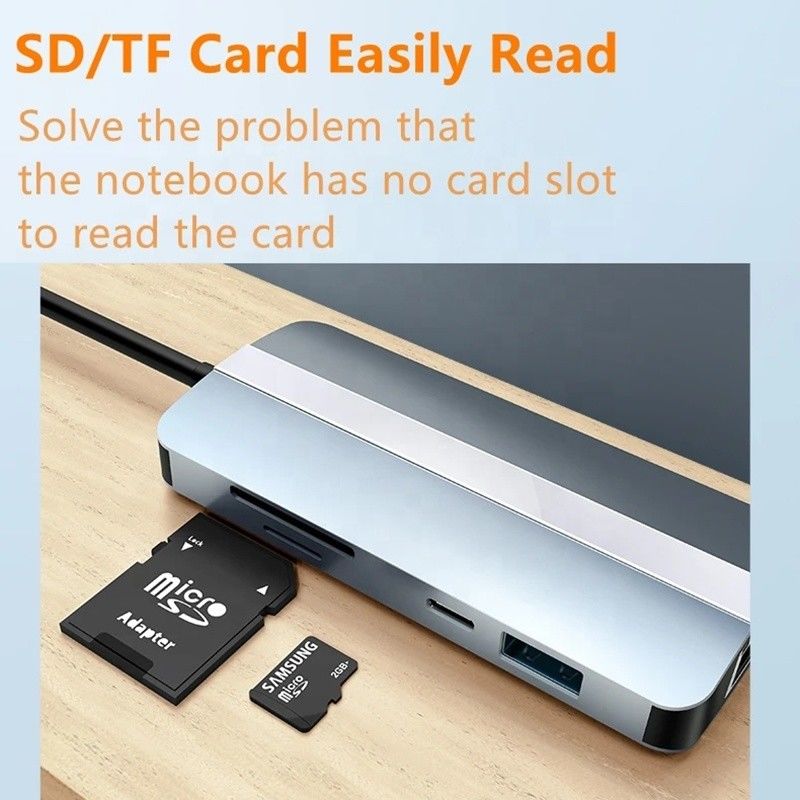 Mac Notebook 9 In 1 Type-C USB-C ハブとHDTVマルチポートドッキングステーションアダプタ