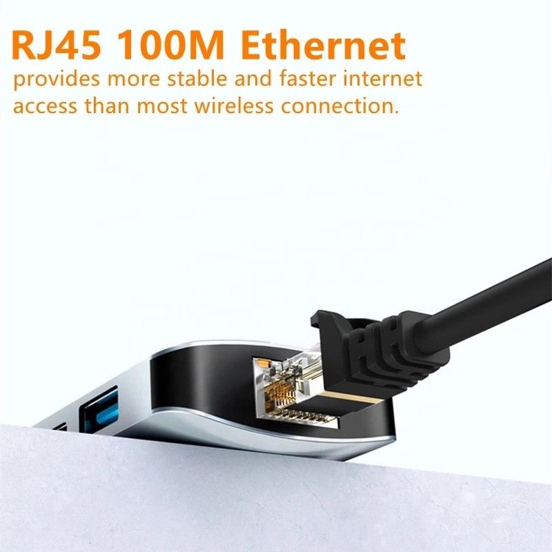 Mac Notebook 9 In 1 Type-C USB-C ハブとHDTVマルチポートドッキングステーションアダプタ