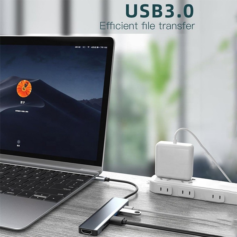 充電データ転送とビデオ出力のためのC型C型ハブ多機能アダプタ