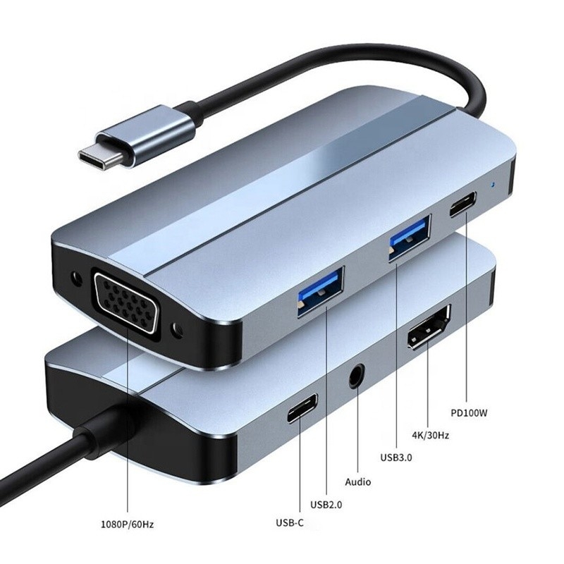 11 イン 1 USB-C ハブ Type-C To HDMI USB3.0 USB2.0 SD TF アダプター ハブ カードリーダー