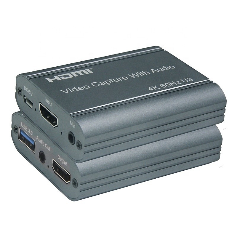 プロの4K 60Hz HDMI USB3.0ビデオキャプチャカード オーディオ出力とUSB30