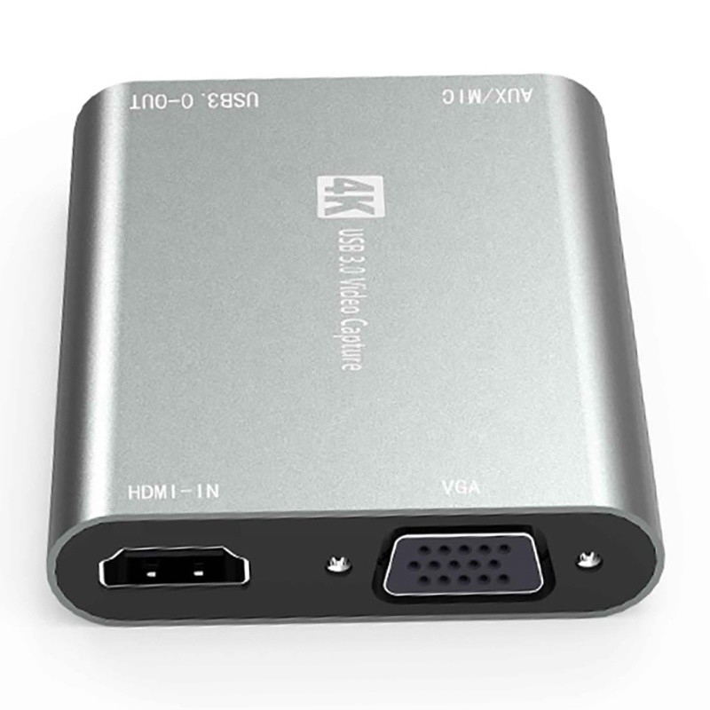 USB 3.0 HDMI ビデオキャプチャ DVR カードボックス マイク付き VGA ループアウト