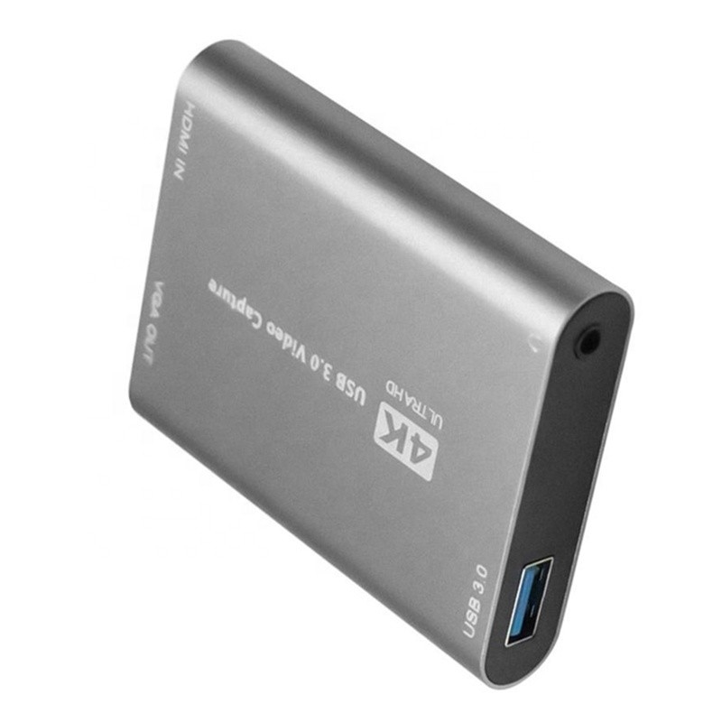 USB 3.0 HDMI ビデオキャプチャ DVR カードボックス マイク付き VGA ループアウト