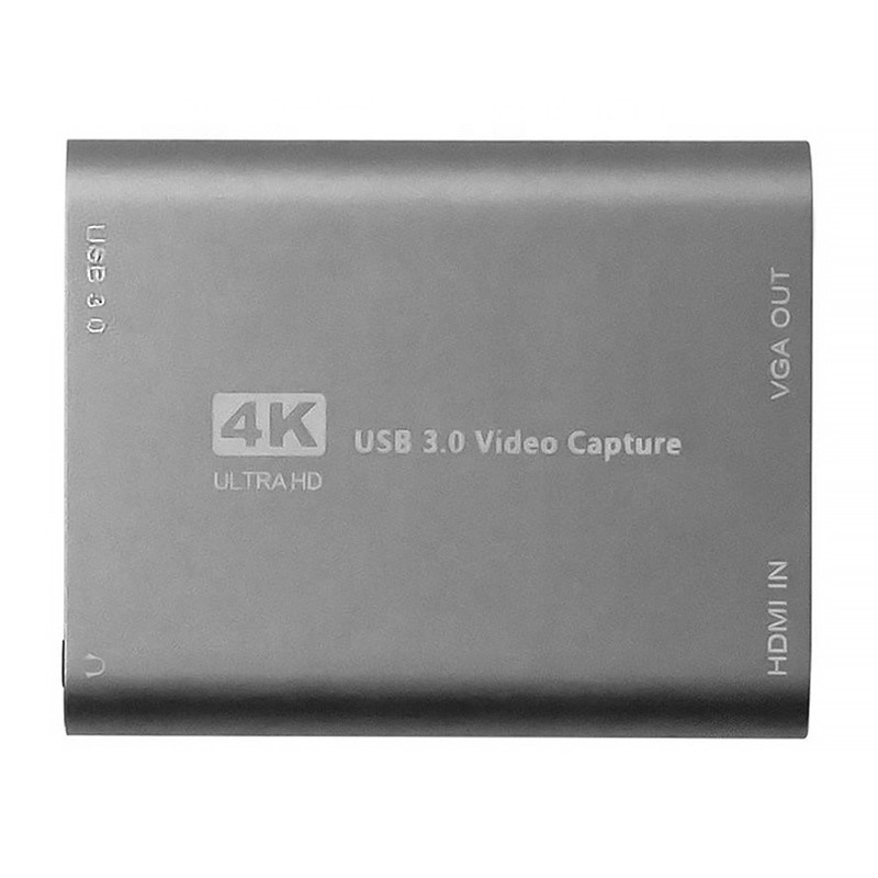 USB 3.0 HDMI ビデオキャプチャ DVR カードボックス マイク付き VGA ループアウト