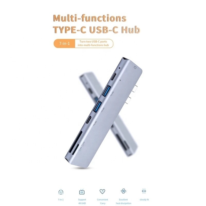 USB Cタイプ C 4K 30Hz HDMI USB 3.0 TF SD アダプター ハブ ドッキングステーション Macbook Pro