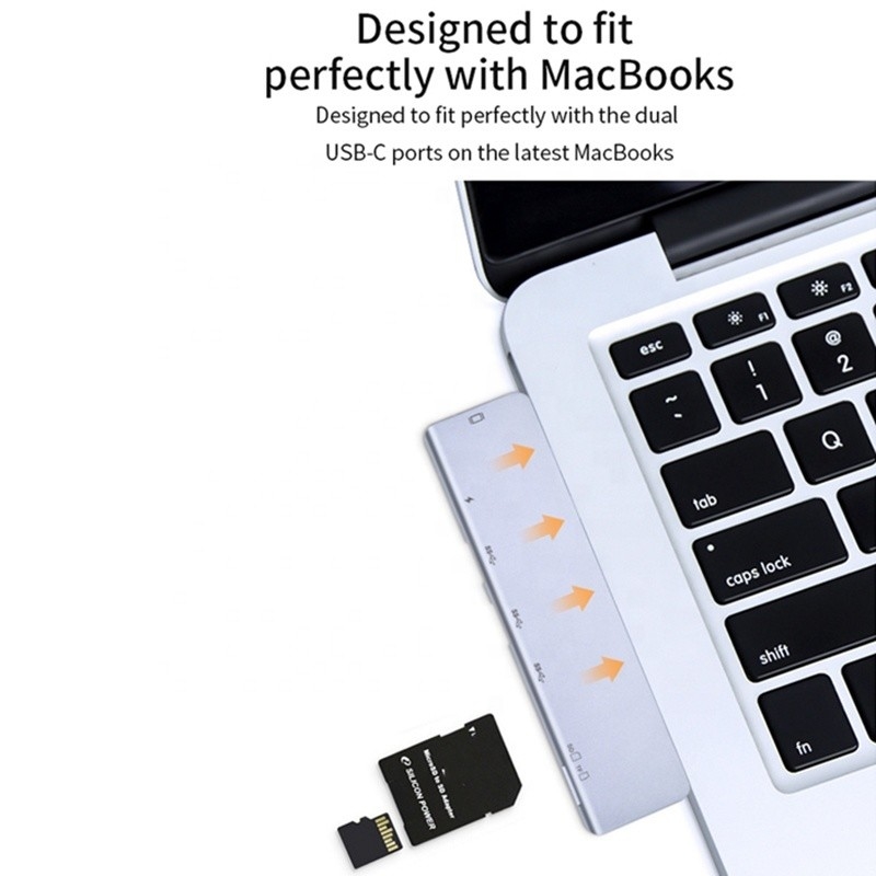USB Cタイプ C 4K 30Hz HDMI USB 3.0 TF SD アダプター ハブ ドッキングステーション Macbook Pro