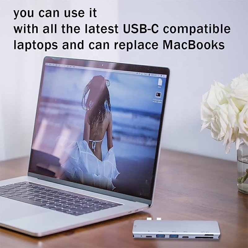 USB Cタイプ C 4K 30Hz HDMI USB 3.0 TF SD アダプター ハブ ドッキングステーション Macbook Pro