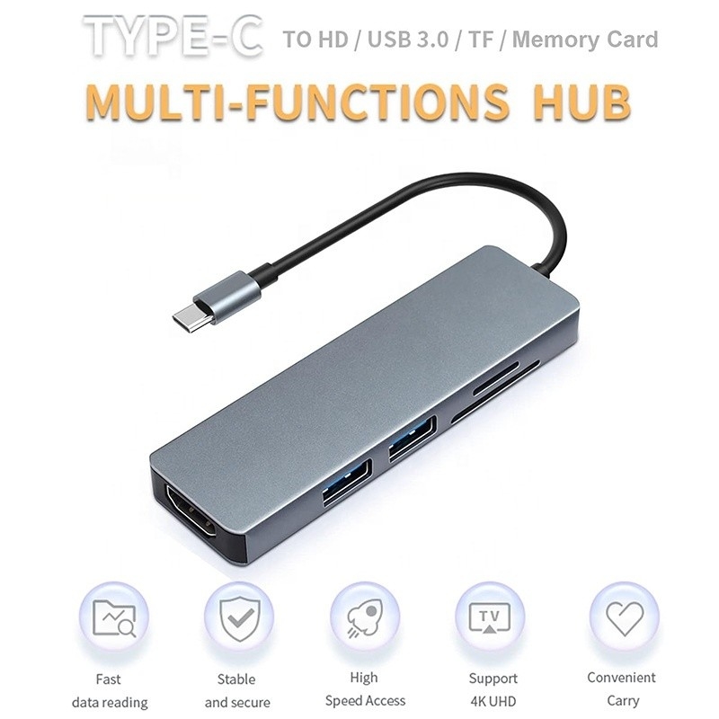 11 イン 1 USB-C ハブ Type-C To HDMI USB3.0 USB2.0 SD TF アダプター ハブ カードリーダー