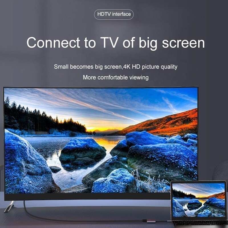充電データ転送とビデオ出力のための4イン1USBCから2つの4KHDMIMSTアダプタ