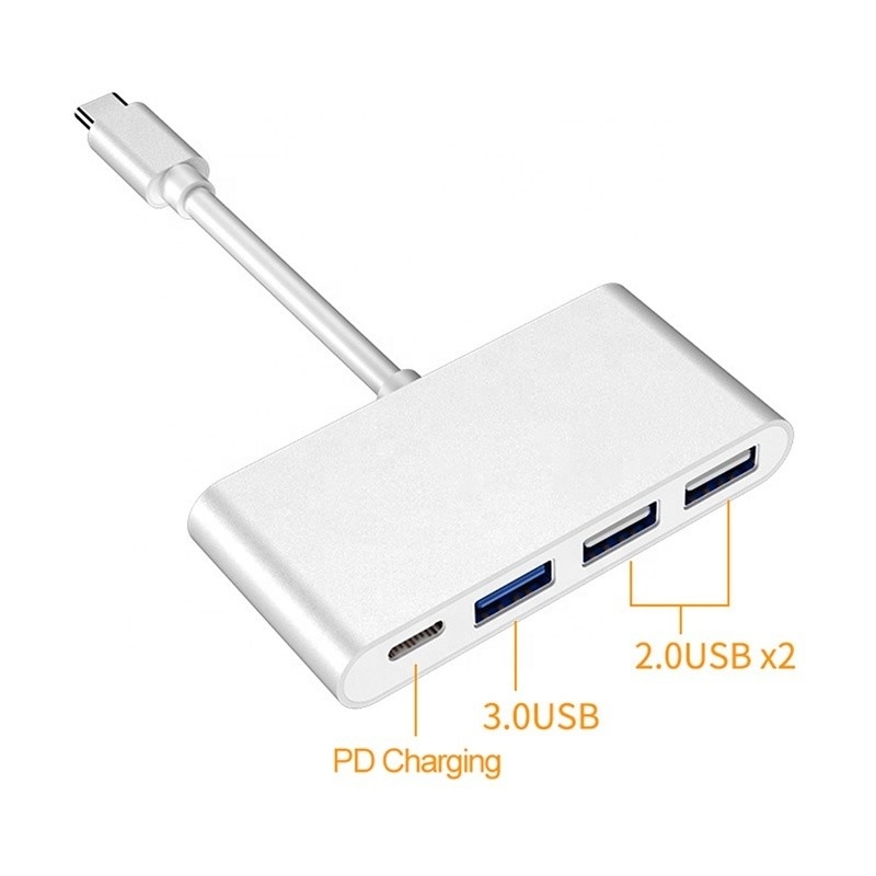 USB 3.1 インターフェイス 4 イン 1 C型ハブ 複数のアダプタ 速度データ転送