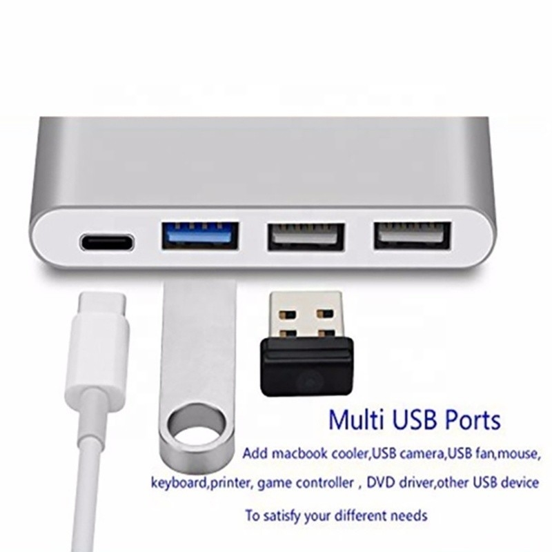 USB 3.1 インターフェイス 4 イン 1 C型ハブ 複数のアダプタ 速度データ転送