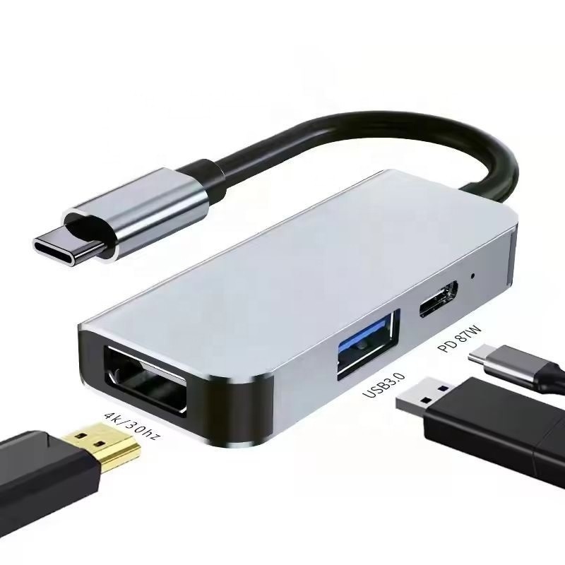 USB 3.1/USB Type-C ハブ アダプタ ドッキングステーション 4K HDMI USB3.0 USB 3.0 Type C PD