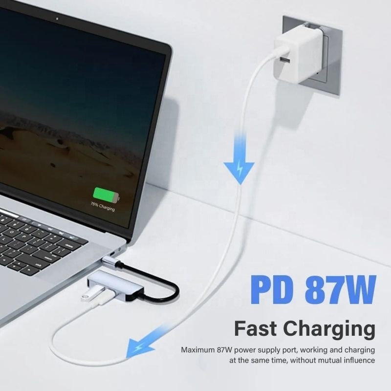 USB 3.1/USB Type-C ハブ アダプタ ドッキングステーション 4K HDMI USB3.0 USB 3.0 Type C PD